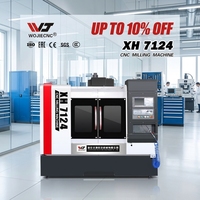 Fraiseuse CNC 3D XH7124 Fraiseuse CNC de bureau BT40 Mini fraiseuse CNC conique pour métal