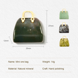 Bán Buôn Đá Quý Pha Lê Khắc Mini Túi Vòng Cổ Túi Hình Dạng Chữa Bệnh Đá - Product Image 4