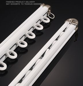 Trung Quốc Nhà máy phong cách mới nhôm Kính thiên văn tắm Rèm đường sắt - Product Image 6