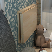 Table murale pliante en bois massif, bureau d'ordinateur, Table de salle à manger, Table d'étude