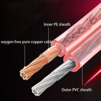 Cable de Audio para Conectar Altavoces, Cable de Cobre Puro Libre de Oxígeno