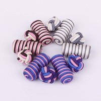 Kancing Manset Silinder Pria, Warna Campur Manset Kemeja Simpul Pria