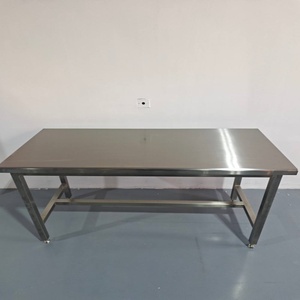 Table de travail en acier inoxydable 304 à hauteur réglable, design contemporain, idéale pour la maison, le bureau et le laboratoire – Meilleures ventes - Product Image 2