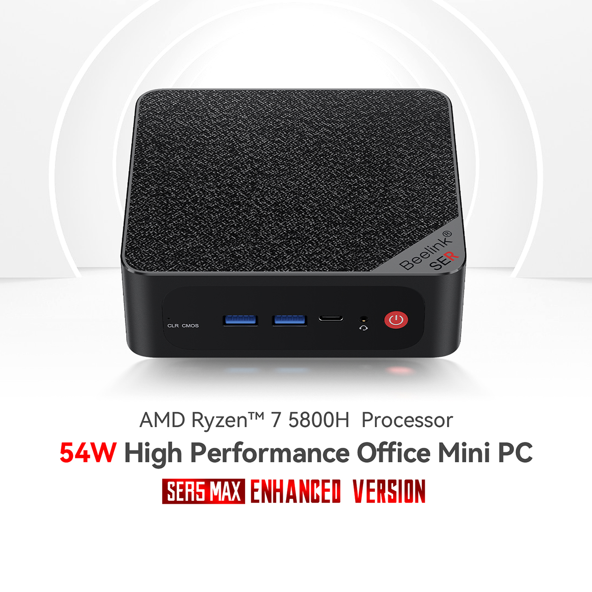 Beelink SER5 Max Mini PC with AMD Ryzen 7 5800H - 32GB RAM