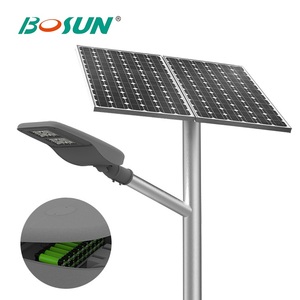 BOSUN — lampe solaire led 30W, <span class=keywords><strong>60W</strong></span>, 80W, avec puce Ultra brillante, batterie intégrée, ip65, éclairage d'extérieur - Product Image 2