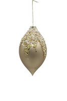 Handgemaakte antieke imitatie glazen geschilderde dubbelgepuntige ui-vormige kerstboom scènearrangement hangende waterdruppel decoratie