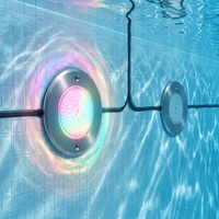 Yaokinglite YK-SP630 6W Blanc chaud Ultra fin Petite taille Acier inoxydable 304 12V IP68 Étanche Lumières LED pour piscine