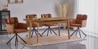 Nouvelle Collection 2024 : Table à Manger Extensible en Bois Massif, Vente en Gros, Fabricant de Meubles pour la Maison