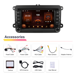 Podofo 7 ''Android autoradio sans fil CarPlay/Android Auto électronique GPS WIFI FM RDS pour VW/PASSAT/SKODA/POLO/FABIA/<span class=keywords><strong>GOLF</strong></span> <span class=keywords><strong>5</strong></span>/6 - Product Image 6