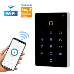 Prezzo economico Wifi Tuya APP Mobile impermeabile autonomo RFID sicurezza controllo accessi tastiere per porte con campanello