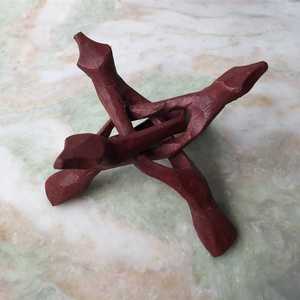 Hand Carved 6 Inch Stained Wooden Cobra Stand Wooden Tripod Stand For <strong>Abalone</strong> <strong>Shell</strong> - Product Image 6