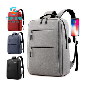 Top One Custom Manufacturer's Trendy Grey Male Professional Simple Business Laptop Backpack Precio en archivo Stock elegante - Product Image 1