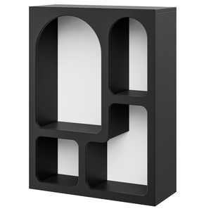 Table de <span class=keywords><strong>chevet</strong></span> en bois <span class=keywords><strong>noir</strong></span> simple et moderne Table de <span class=keywords><strong>chevet</strong></span> Cave <span class=keywords><strong>Cube</strong></span> avec rangement ouvert - Product Image 4