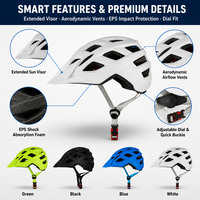 Casque de vélo de route et VTT unisexe DEVIATE modèle 007, ajustable, en EPS+PC, 230g, excellente qualité à prix abordable