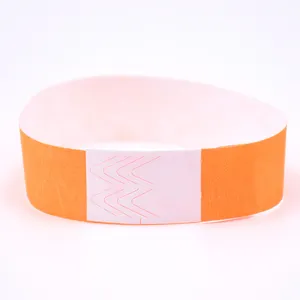 China Wristband Supplier Aide Nightclubs Music Festivals Disposable Tyvek Paper wristband Printed with Music Notes