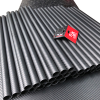 RJX 25mm 30mm 40mm 45mm 50mm 60mm 70mm 80mm 100mm 100% Tube en fibre de carbone 3K
