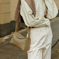 Tas Tangan Tote Kulit Asli Wanita Kualitas Tinggi Baru, Tas Selempang Multiway Tahan Air, Tas Bahu, Tas Satchel, Tas Travel