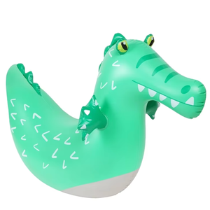 Flotteur de <span class=keywords><strong>piscine</strong></span> <span class=keywords><strong>gonflable</strong></span> en forme de <span class=keywords><strong>crocodile</strong></span> personnalisé en usine, jouet de bain <span class=keywords><strong>gonflable</strong></span> en PVC durable pour enfants - Product Image 4