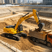 Excavatrice sur chenilles de 33 tonnes avec moteur puissant pour les travaux de carrière et les grands projets d'infrastructure