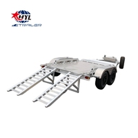 Remorque pour mini-excavatrice 4,5T, remorque automobile, remorque en aluminium pour mini-excavatrice à vendre