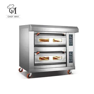 Chefmax Commercial Custom Split Type Bread Pizza Baking Oven Electric Deck Oven For Sale