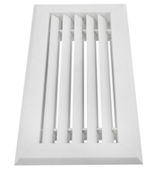 Le fabricant fournit une grille de ventilation carrée en PVC pour climatisation, style retour à 30 degrés, réglable et durable