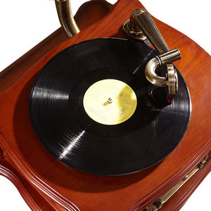 Tourne-disque phonographe professionnel en bois à prix avantageux, très vendu, pour disques vinyles - Product Image 3