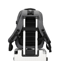 Tas Ransel Bisnis Anti Maling 600D Polyester Tahan Air Grosir, Unisex, Logo Custom, 36-55L, Dilengkapi USB untuk Laptop