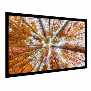 Cinema Screen 150 Inch Flat Fixed Frame DIY Projection Screen 3D Projector Screen Fabric 16:9 Ratio