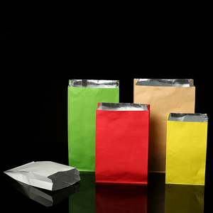 Sac d'isolation thermique en papier d'aluminium personnalisé, sac en papier pour barbecue, résistant à l'huile, sac d'emballage alimentaire à emporter, sac de barbecue pratique - Product Image 2