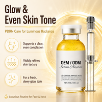 Sérum Ampoule Visage Anti-Âge Coréen au Collagène, Peptide Rose et ADN de Saumon PDRN 10000ppm pour Soins de la Peau, Marque Privée