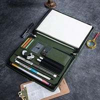 Porte-documents en cuir raffiné personnalisé, portefeuille personnalisé pour les cadeaux d'anniversaire d'entreprise, dirigeants d'entreprise