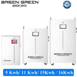 Batería Lifepo4 de Alta Calidad Basen Green de 5Kwh, 11Kwh, 15Kwh, 51.2v, 48v, 100ah, 230ah, 314ah con BMS Integrado para Almacenamiento de Energía en el Hogar - Product Image 1