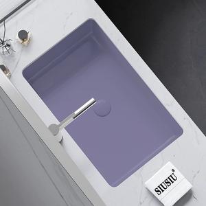 Light luxury light purple stainless steel embedded antibacterial and <b>scratch</b> resistant drain basket set kitchen sink - Product Image 5