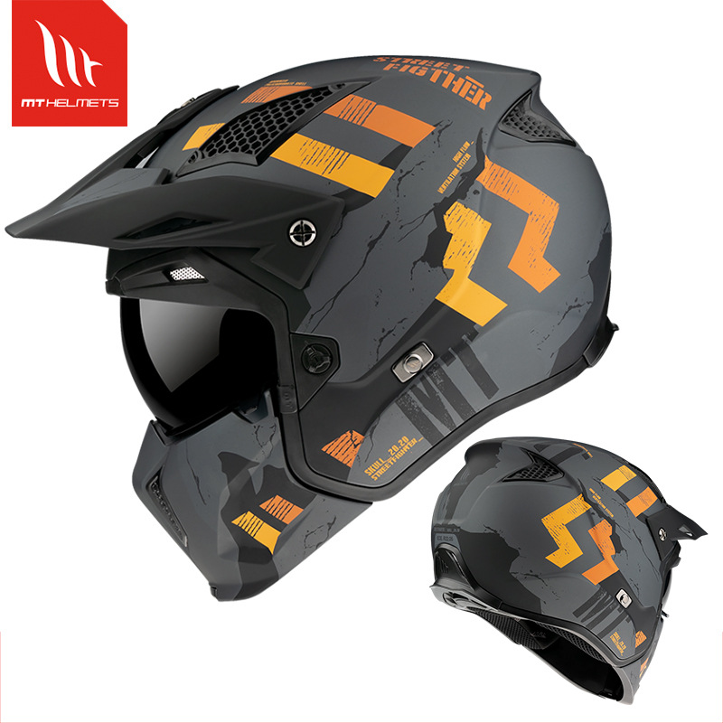 クールMTモジュラーECEヘルメットデュアルバイザーストリート