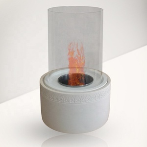 Quemador de Chimenea de Piedra Compuesta Blanca Bongo, Modelo BGA11129WT Estilo <span class=keywords><strong>Kamin</strong></span>, Hecho en Zhejiang - Product Image 4