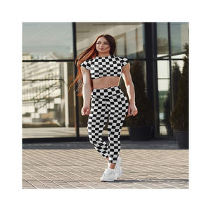 Vêtements de sport pour femmes à prix abordable Service OEM disponible Ensemble de robes de yoga et de cyclisme haute performance respirant - Product Image 1