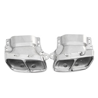 Diffuseur arrière noir avec embouts d'échappement pour Mercedes Benz Classe A Hatchback W176 2013-2015 / 2016-2018 Style A45