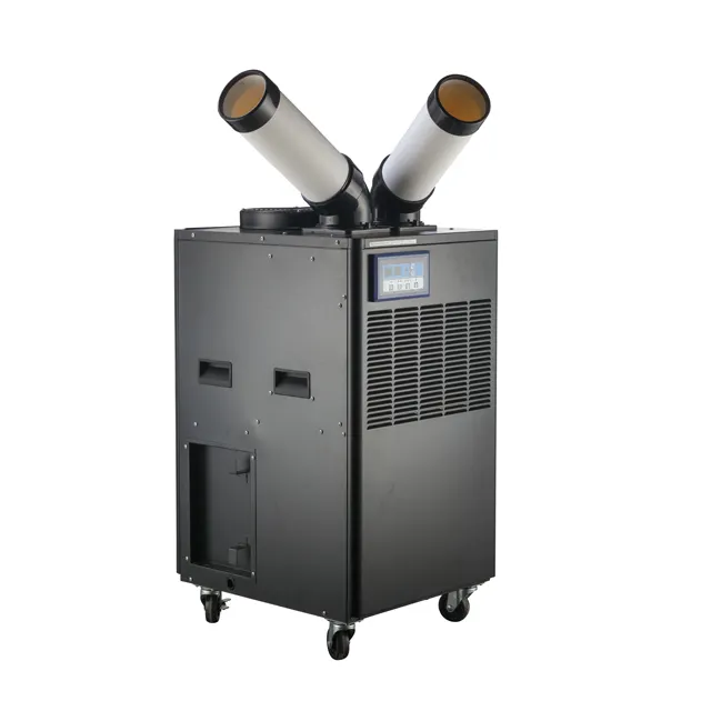 Enfriador de aire industrial movible para gabinete exterior de alta calidad 13000BTU, aire acondicionado múltiple independiente con conducto de ventilación