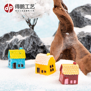 Dp <b>Miniature</b> Resin Houses Model Decor Home Decoration Artistic Craft Desktop Ornament - Product Image 2