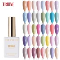 Vente en gros de vernis gel coloré 15 ml sans HEMA ni TPO, 40 couleurs, marque privée, gel UV à retirer par trempage, faible MOQ, fournitures professionnelles pour ongles
