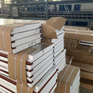 環境に優しい現代的なスチール製カービングボード壁張り防水耐火屋外ヴィラセキュリティブースサンドイッチパネル - Product Image 1