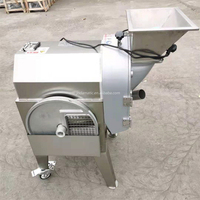 Máquina Cortadora y Rebanadora Automática Comercial de Acero Inoxidable de 750 W para Plátanos y Frutas