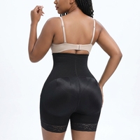 Nouveau pantalon gainant taille haute à 4 baleines, trois rangées de boutons, fermeture éclair, en nylon polyamide sans couture, effet ventre plat et rehausseur de fesses en forme de pêche