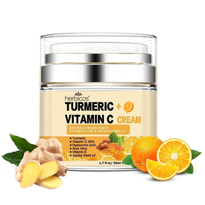Herbicos Private Label Curcuma Vc Anti Acné Meilleure Crème Anti-âge Et Rajeunissement Acné Blanchiment Des Taches Élimination Des Rides