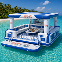 Canapé flottant gonflable, plateforme de détente aquatique, ponton pour lac, piscine, plage, resort, fête, loisirs en famille, plaisir estival