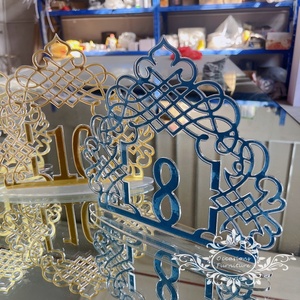 Clear Acrylic Wedding <strong>Table</strong> Number <strong>Top</strong> <strong>Table</strong> <strong>Decoration</strong> for Events and Parties - Product Image 2