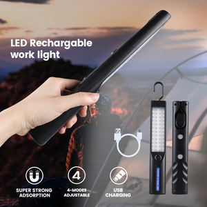 Lampe de travail LED portable à intensité variable rechargeable par USB avec clip de suspension réglable à 360 degrés Dingdian LED NOUVEAU Noir DC Blanc 80 <span class=keywords><strong>ABS</strong></span> - Product Image 3