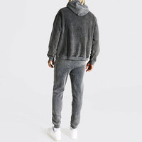 Sudadera con Capucha para Hombre, Estilo Nuevo, Lavado Ácido, Tallas Grandes, Logotipo Personalizado, Color Sólido, Alta Calidad, Servicio OEM, Precio al por Mayor