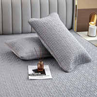 Ensemble de matelas rafraîchissant en latex Mica Ice Silk 8mm, moderne, 3 pièces, 2 taies d'oreiller, anti-bactérien, 200TC, respirant pour l'été, taille personnalisée